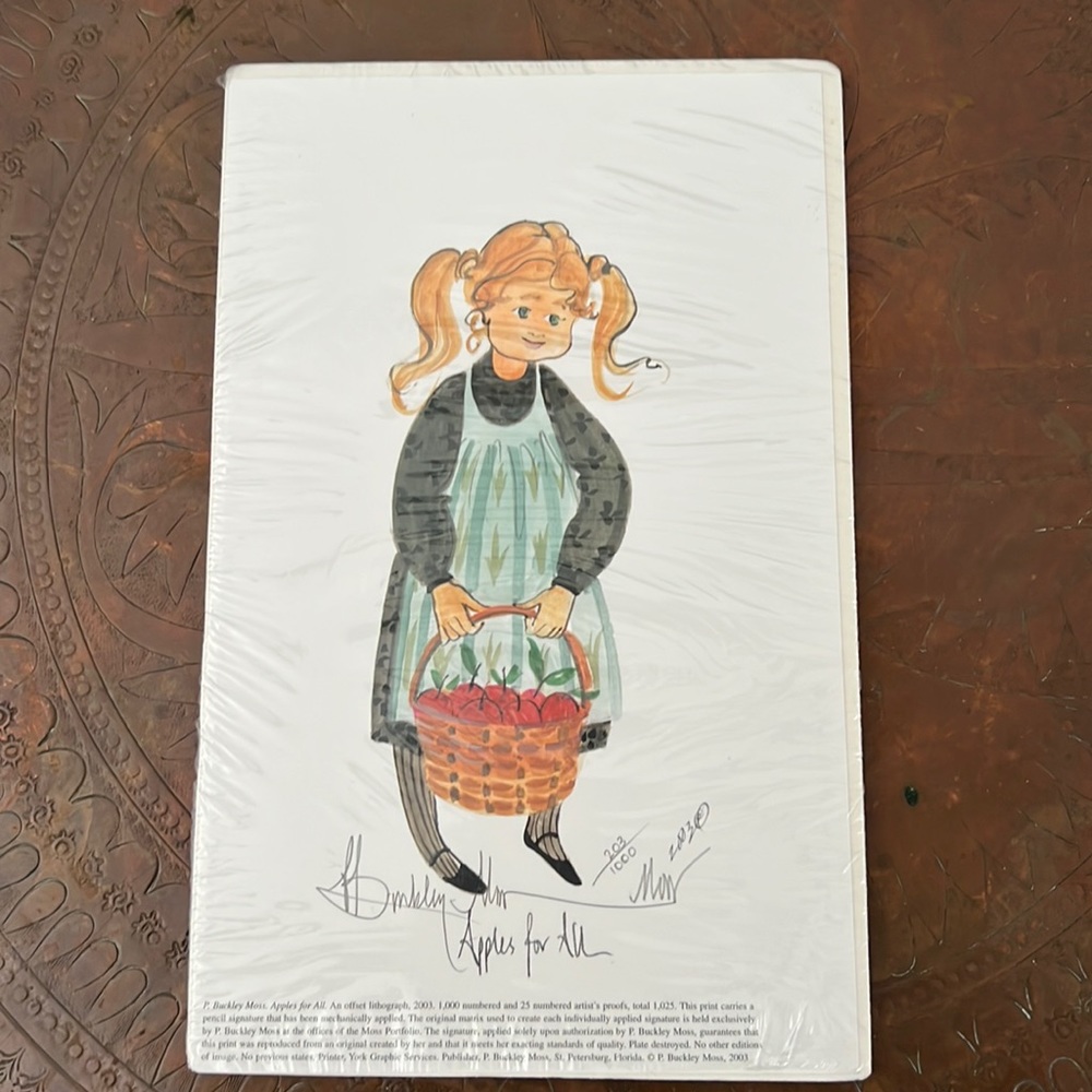 P. Buckley Moss Signed and Numbered Lithograph 2003